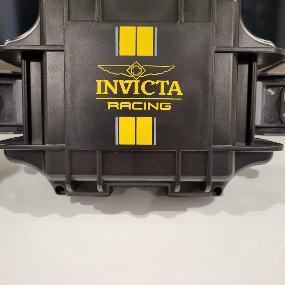 Invicta Racing Black Case with Yellow Highlights